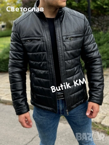 Нови Мъжки якета от естествена кожа , снимка 8 - Якета - 52239500