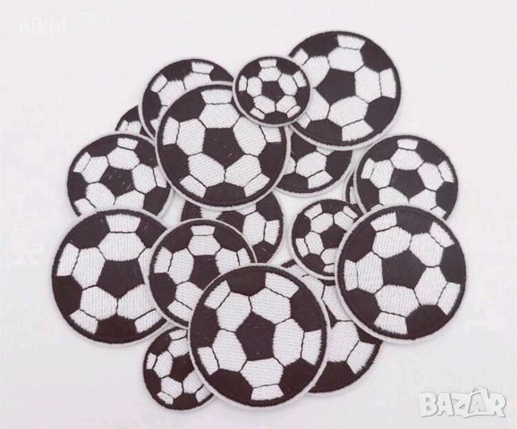 Футболна топка емблема апликация за дреха дрехи самозалепваща се нашивка, снимка 3 - Други - 27747594