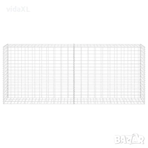 vidaXL Габионна кошница, поцинкована стомана, 85x30x200 см, снимка 3 - Огради и мрежи - 56146039