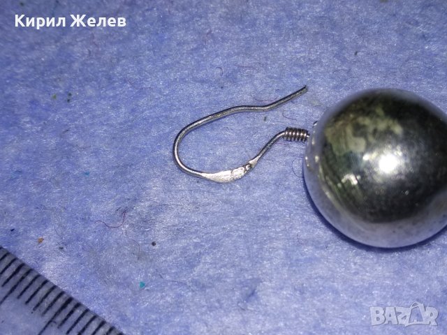 СТАРА СРЕБЪРНА КЛАСИЧЕСКИ РЕТРО СТИЛ ОБЕЦА ТОПЧЕ СРЕБРО 925 РЪЧНА ИЗРАБОТКА 22174, снимка 6 - Антикварни и старинни предмети - 40921147