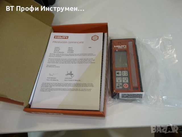 2023 - Hilti PR 30 HVS A12 - Ротационен лазерен нивелир, снимка 10 - Измервателни инструменти - 52231274