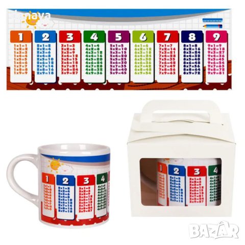 3847 Чаша Таблица за умножение в подаръчна кутия