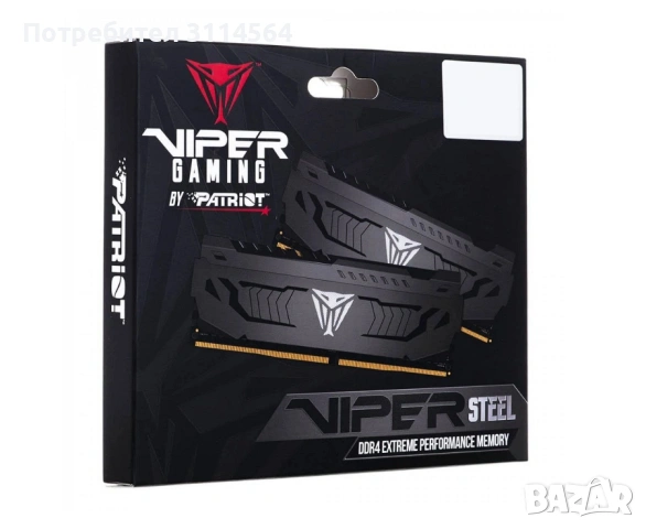 Patriot Viper Steel 32GB DDR4 3600Mhz, снимка 2 - RAM памет - 53268999