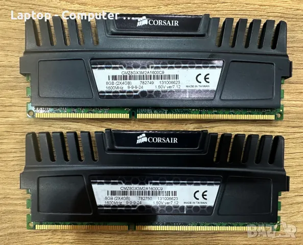 Corsair VENGEANCE 8GB (2x4GB) DDR3 1600MHz, снимка 2 - RAM памет - 48453608