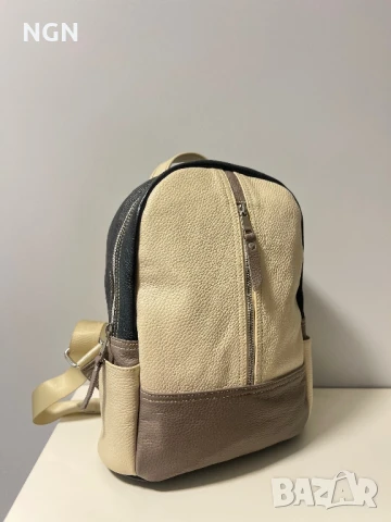 Уникална дамска раница от висококачествена естествена кожа., снимка 5 - Раници - 41644321