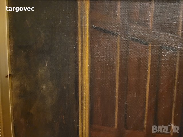 Прекрасна рустикална аристократична маслена картина, снимка 6 - Антикварни и старинни предмети - 41732332