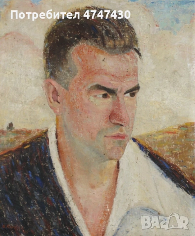 Борис Колев маслени бои портрет, снимка 2 - Картини - 53635156