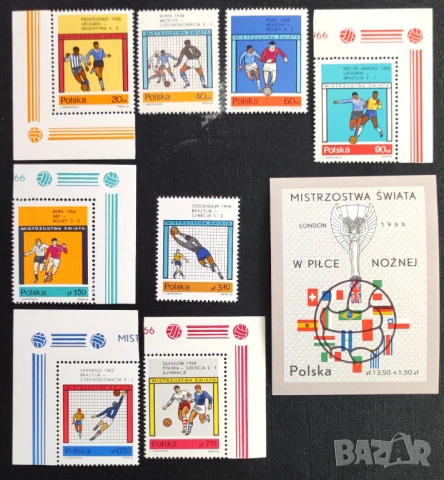 Полша, 1966 г. - лот животни, спорт, личности, история, транспорт, изкуство, фолклор, цветя, туризъм, снимка 3 - Филателия - 37480307
