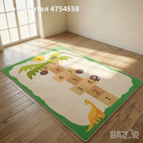 Детски килим за игра 120х160см, противоплъзгащ и миещ се, снимка 5 - Килими - 53873219