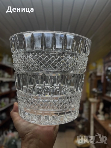 Масивна шампаниера от кристал⚜️ Тежка, блестяща,, снимка 9 - Други - 52182632