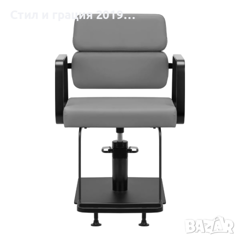 Фризьорски стол Gabbiano Porto -бежово/черно/сив, снимка 6 - Фризьорски столове - 44764814