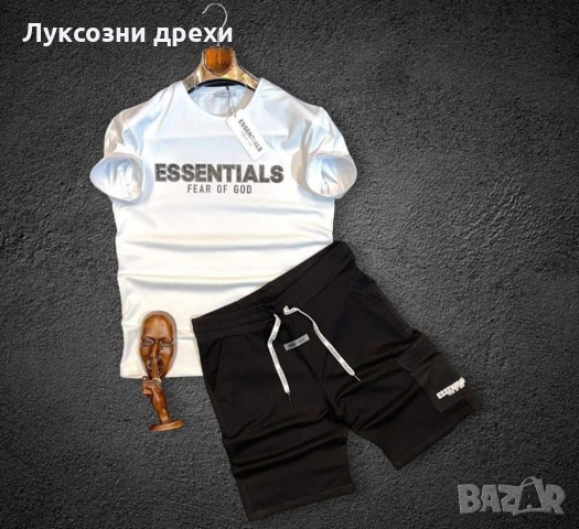 Мъжки летен екип Essentials в 2 цвята , снимка 2 - Спортни дрехи, екипи - 35980373