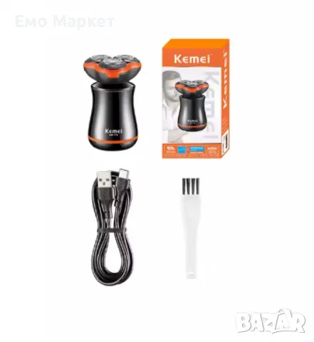 Акумулаторна електрическа самобръсначка, KM-776,  Водоустойчива, снимка 6 - Електрически самобръсначки - 49212887