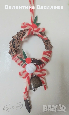 Ръчно изработени венци и магнити за 1 март, снимка 2 - Декорация за дома - 53461332