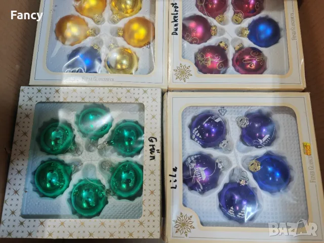 Стари стъклени коледни играчки, снимка 6 - Антикварни и старинни предмети - 48264138