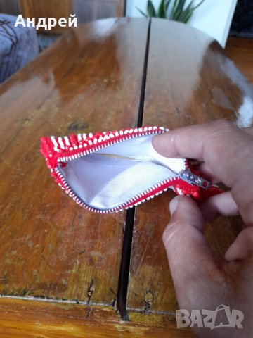 Старо мънистено портмоне #4, снимка 5 - Антикварни и старинни предмети - 42037197