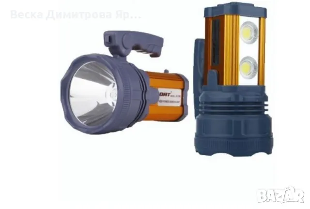 Мощен акумулаторен прожектор DAT AT-398 FL43, снимка 4 - Друга електроника - 47914993