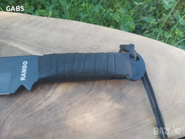 Мачете RAMBO 4 с кожена кания, снимка 4 - Ножове - 49436371