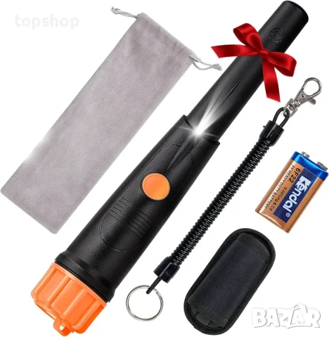 НОВ Метален детектор / металотърсач / металдетектор Sunpow IP68, кобур, 9V батерия и чанта, звук...