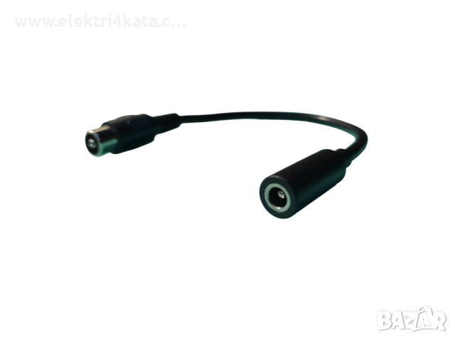 Адаптерен кабел DC 5.5 x 2.5 мм към RCA 10mm