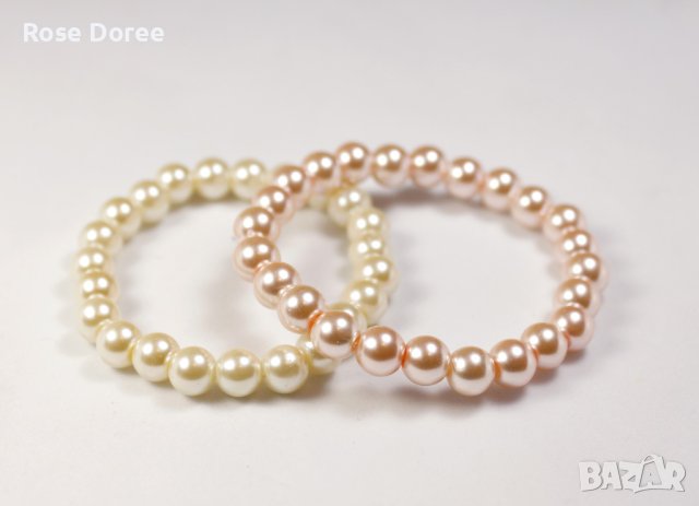 Ръчно изработени гривни от стъклени перли с красив блясък в 19 цвята, снимка 2 - Гривни - 44214502