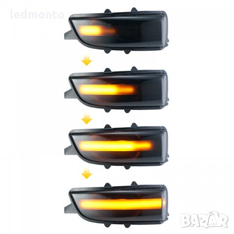 Мигачи огледало  Volvo S80 S60 C30  бягащ мигачи огледала, Led мигачи за огледала Волво, снимка 5 - Части - 34566065