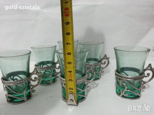 Ретро руски чашки подстакани, снимка 3 - Антикварни и старинни предмети - 35984771