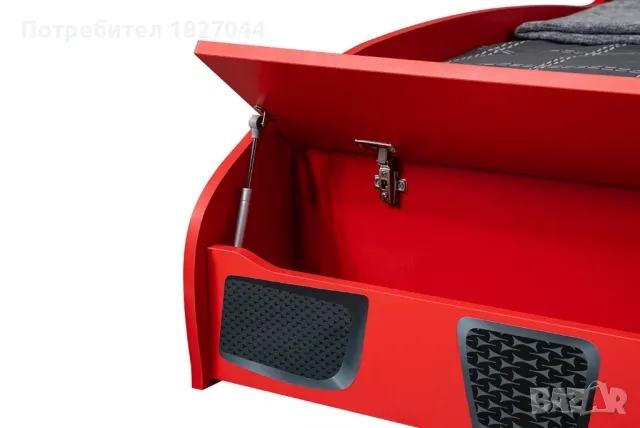 легло кола SPEEDY червена, снимка 4 - Мебели за детската стая - 49801030