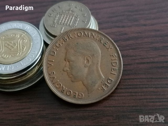 Монета - Австралия - 1 пени | 1949г., снимка 2 - Нумизматика и бонистика - 34792823