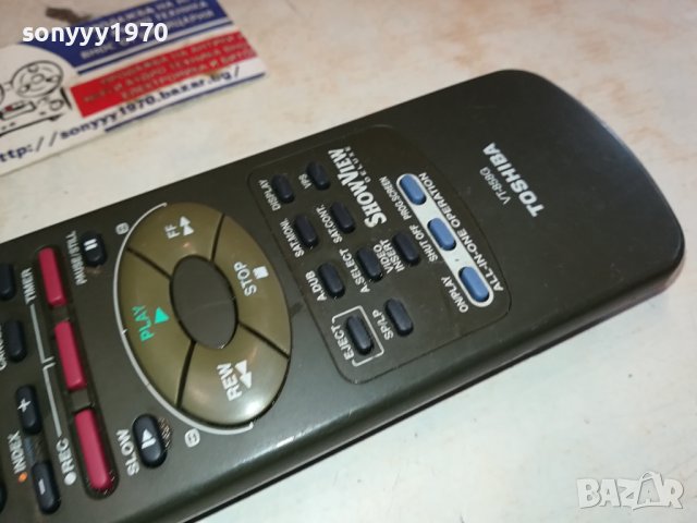 TOSHIBA VT-858G VTR/TV REMOTE CONTROL-ВНОС SWISS 0702241121, снимка 12 - Дистанционни - 44175523