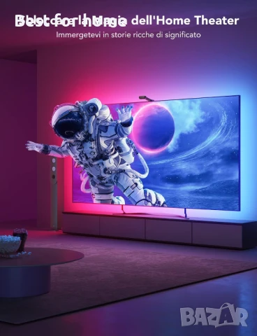 Govee смарт амбиентно ТВ осветление с камера RGBIC WiFi с LED  40- 50 , снимка 7 - Стойки, 3D очила, аксесоари - 50828584