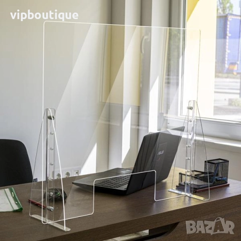 Плексигласови Предпазни Прегради, Паравани, Екрани Регулируеми с Метални Държачи, снимка 9 - Друго - 52471651