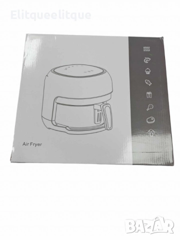 Интелигентен въздушен фритюрник 6 литра с прозрачен визуален прозорец – Здравословно готвене , снимка 5 - Друга електроника - 52284156