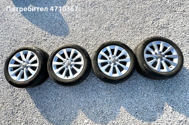 Оригинални Джанти 17 от AUDI A6,A7, 5x112, ET39, 8J, снимка 2 - Гуми и джанти - 53843736