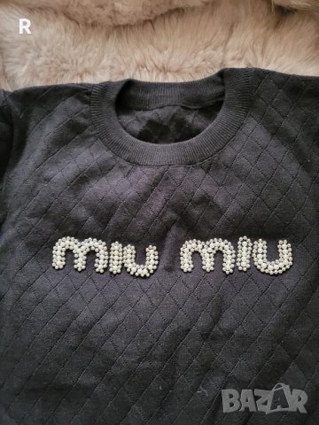 Дамска блуза плетиво Миу миу , снимка 2 - Блузи с дълъг ръкав и пуловери - 48140316