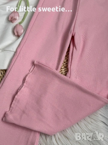 Пролетен сет с нежно 3D цвете 🌸, снимка 3 - Детски комплекти - 53827152