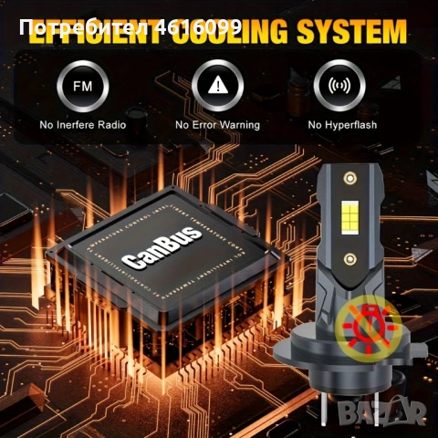 LED крушки H7 6500к, снимка 6 - Аксесоари и консумативи - 53577090