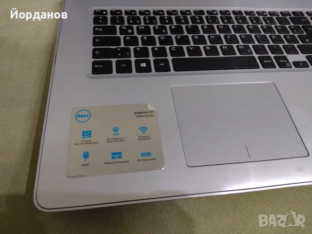 работещ Dell Inspiron 17 5000Series /Core i7-8550U/8gb.ram.цял за части, снимка 3 - Части за лаптопи - 56010572