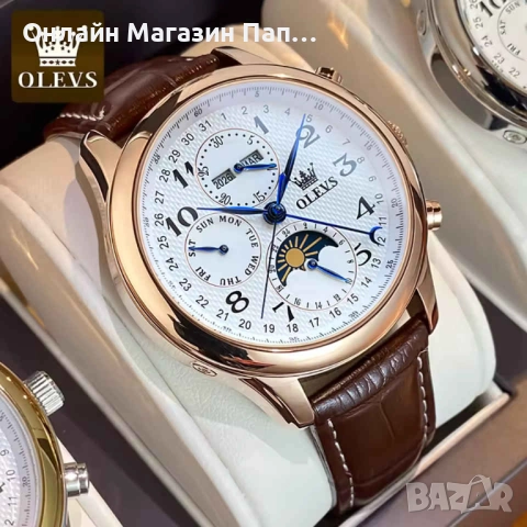 OLEVS 6667 Автоматичен Часовник с Пълен Календар, снимка 5 - Мъжки - 52417979