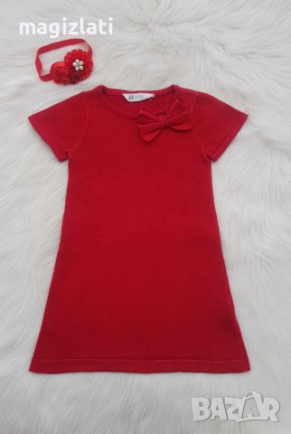 Коледна рокля H&M с блясък 4-6 години, снимка 4 - Детски рокли и поли - 38895441