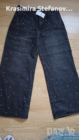 модерни черни дамски дънки