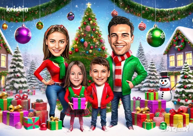 коледна карикатура за цялото семейното 
