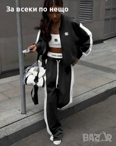 Dolce&Gabbana Дамски Спортен Комплект С 3 Части🔝Дамски Спортен Екип Долче И Габана Код A934