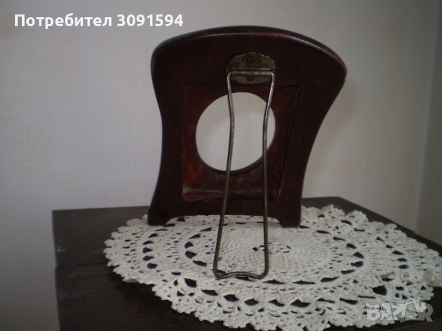 Ретра Дървена Настолна Рамка За снимка, снимка 5 - Антикварни и старинни предмети - 41385811