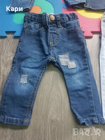 Лот Бебешки дънки 6-12м 4лв броя, снимка 6 - Бебешки дънки - 36076982