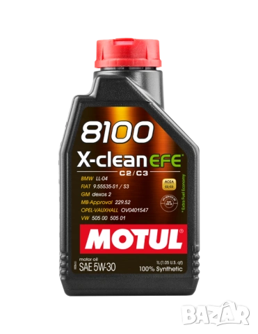 Моторно Масло MOTUL 8100 X-Clean EFE 5W-30 1л.