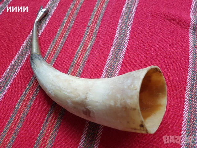Рог чаша, снимка 2 - Антикварни и старинни предмети - 53676485