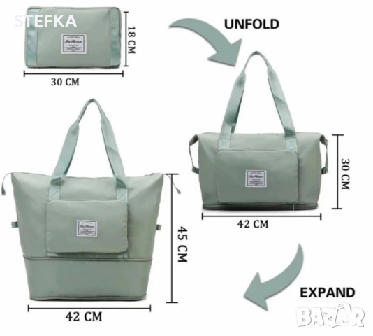 Чанта с уголемяващо дъно, снимка 11 - Сакове - 53050868