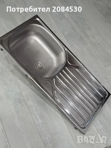 Емайлирана мивка със сифон- 86/43,5 см, снимка 3 - Мивки - 50266374