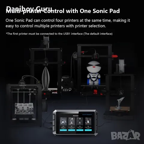 Creality Sonic Pad  фърмуера на Klipper 3D принтер Smart Pad 7" сензорен контролен екран дисплей, снимка 4 - Друга електроника - 48737852